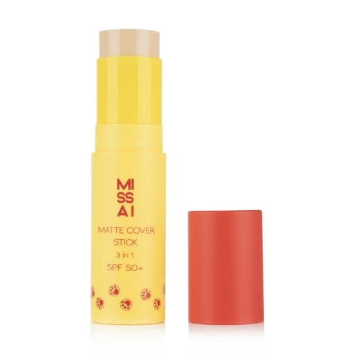 Тональна основа-стік для обличчя Missai Matte Cover Stick 3 in 1 SPF 50+, тон 02, 10 г